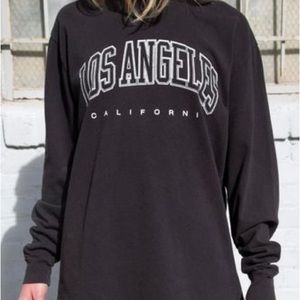 brandy melville black los angeles sleeve